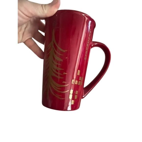 Set of Starbucks tall holiday mugs w handle Christmas festive holiday coffee cup - Picture 3 of 11